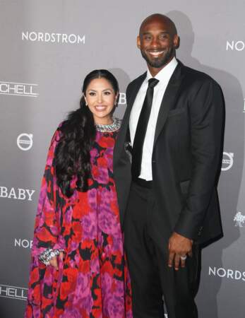 Vanessa Laine Bryant et son mari  Kobe Bryant lors de la soirée de gala The 2019 Baby2Baby à 3Labs, Culver City, Los Angeles, le 9 novembre 2019.