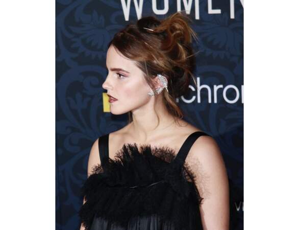 Le chignon romantique d'Emma Watson