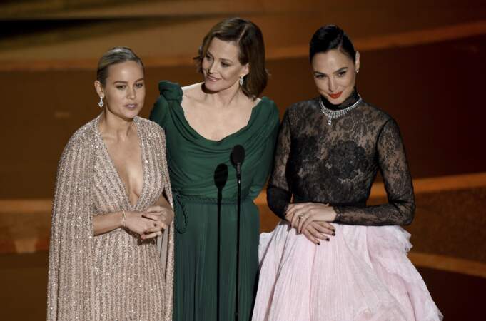 Brie Larson, Sigourney Weaver et Gal Gadot, un trio engagé