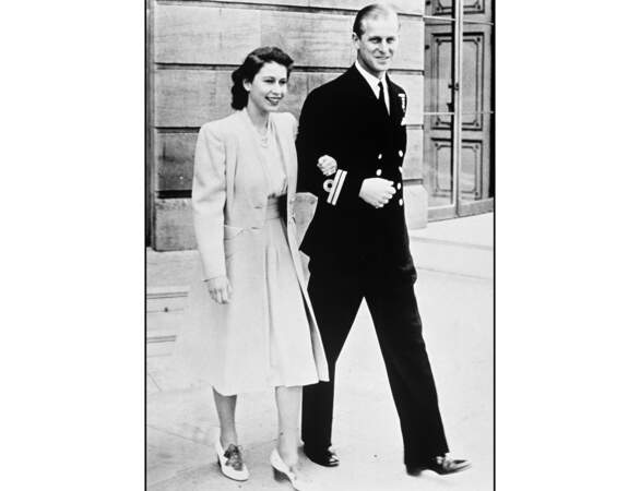 1947, le couple se balade : la reine Elizabeth a 21 ans