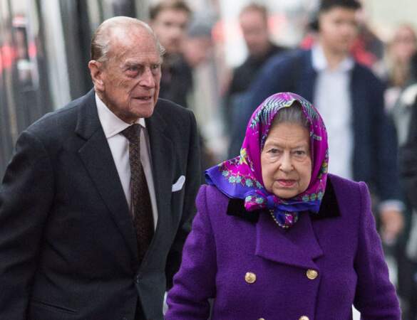 2017 : le Prince Philip apparait avec sa femme, sa majesté Elizabeth II
