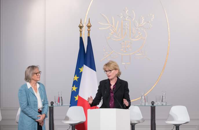 Pendant son discours, elle a évoqué les engaments de Jacques Chirac. 