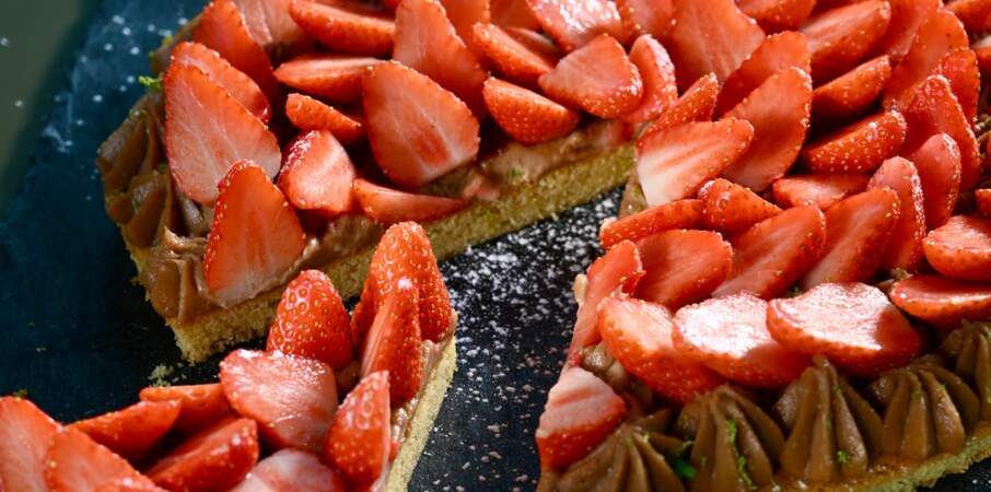 Tarte aux fraises gariguettes 
