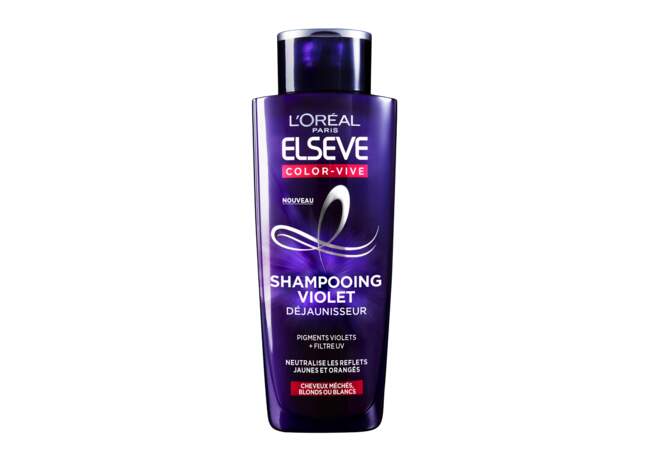 Le shampooing violet déjaunisseur Color-Vive Elsève 