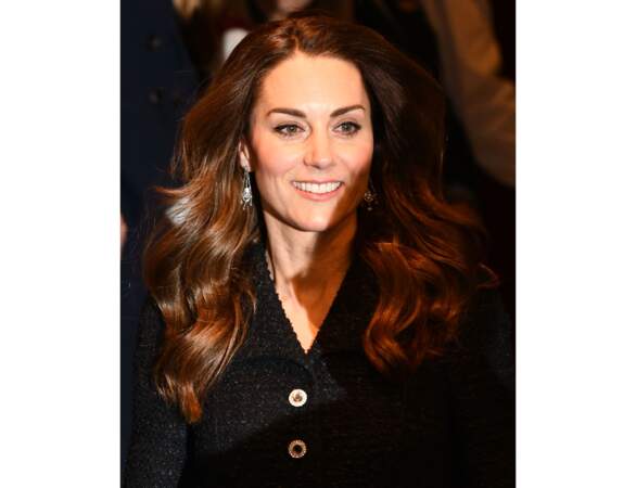 Cheveux châtains : le châtain aux reflets chauds de Kate Middleton