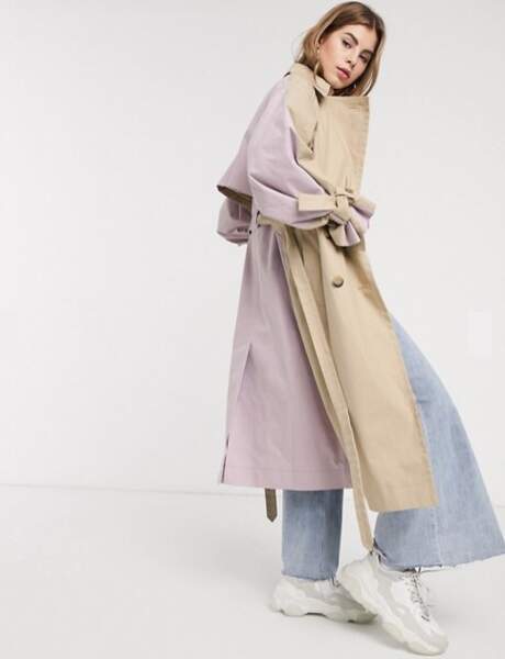 Tendance trench : color block