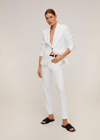 Total look blanc : l'ensemble blazer 