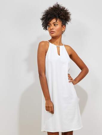 Total look blanc :  la jolie robe courte