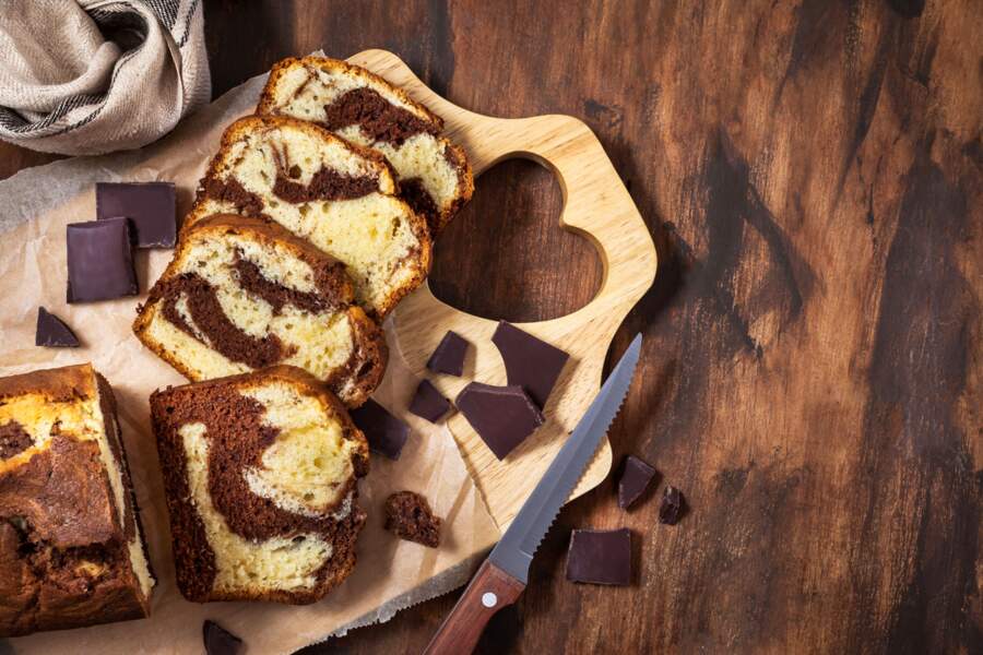 Cyril Lignac : la recette du gâteau marbré moelleux chocolat et vanille