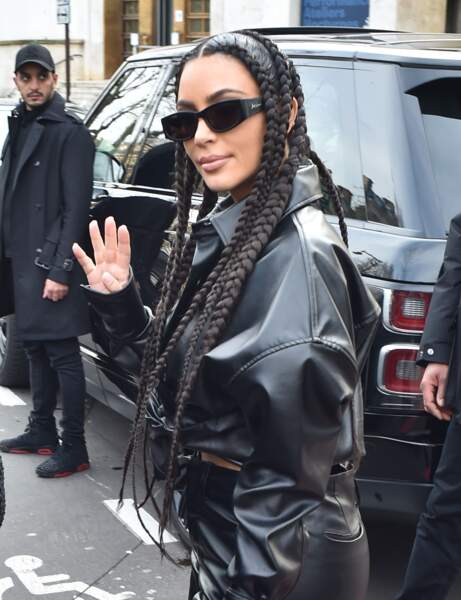 Kim Kardashian et ses tresses longues