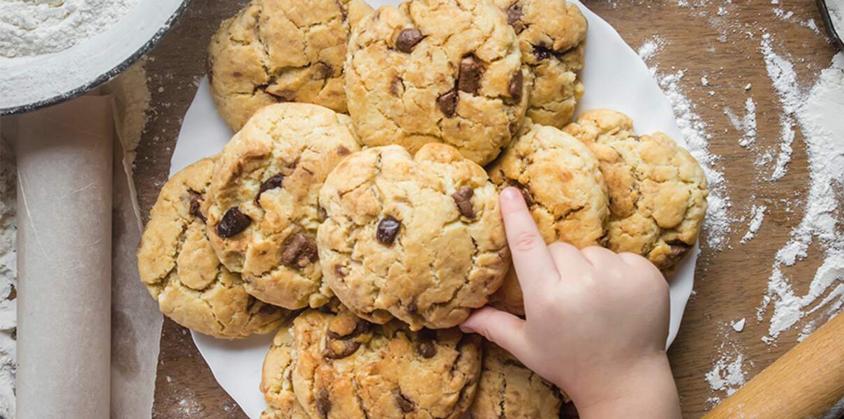 Cookies moelleux aux pépites de chocolat super facile