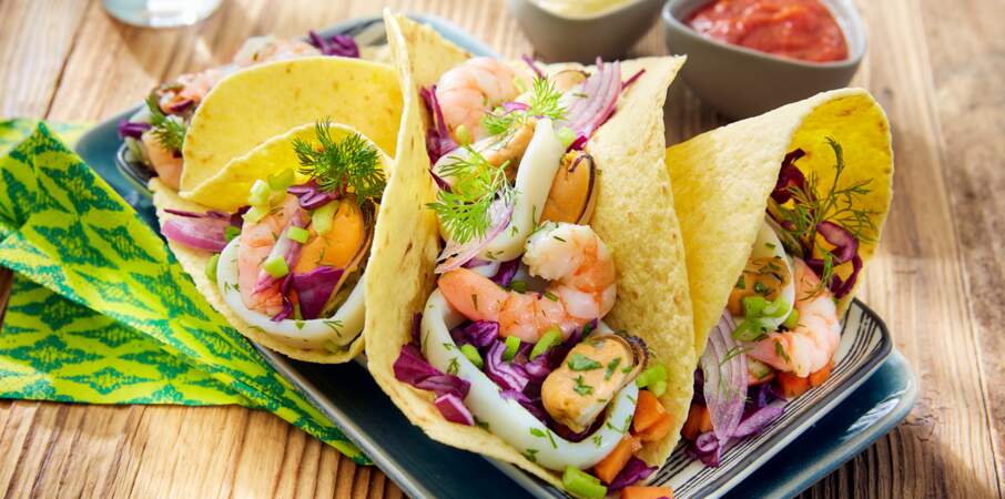 Tacos aux fruits de mer