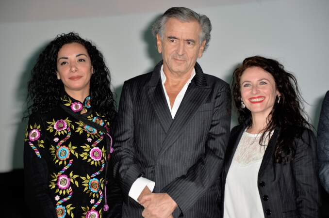 Loubna Abidar, Bernard-Henri Lévy ( président du Jury), Elsa Lunghini  à l'ouverture du 7e festival 2 Valenciennes Documentaires le 13 mars 2017