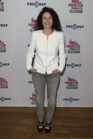 Elsa Lunghini lors de la 24e édition du Prix du Producteur Français de Télévision au Trianon à Paris, le 26 mars 2018