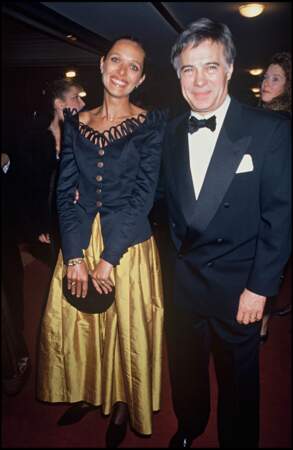Guy Bedos et sa troisième épouse Joëlle Bercot (1990)