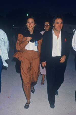 Guy Bedos et sa troisième épouse Joëlle Bercot (1985)