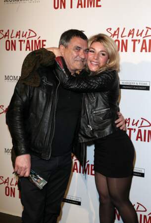 Jean-Marie Bigard et sa femme Lola Marois - Avant-première de 'Salaud on t'aime' à l'UGC Normandie sur les Champs-Elysées à Paris le 31 mars 2014