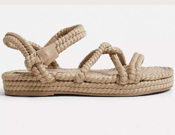 Chaussure raphia tendance : les sandales 100% corde