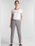 Pantalon chino tendance : gris stretch