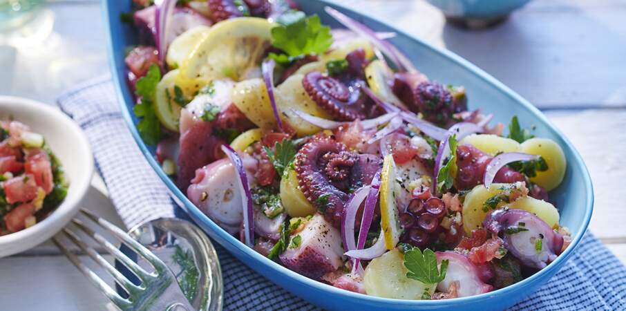 Salade de poulpe aux pommes de terre