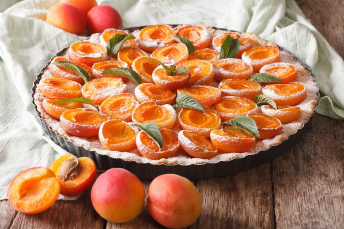 Tarte aux abricots sans crème