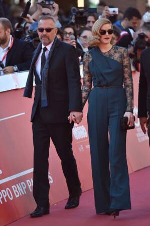 Kevin Costner et sa fille Lily, au festival du film de Rome en 2014