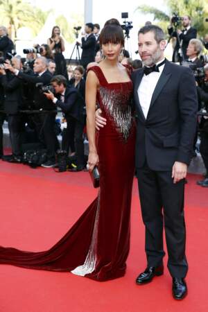 Sonia Rolland et Jalil Lespert, à l'occasion de la montée des marches du film "Loving", pendant le 69ème Festival International du Film de Cannes, le 16 mai 2016.