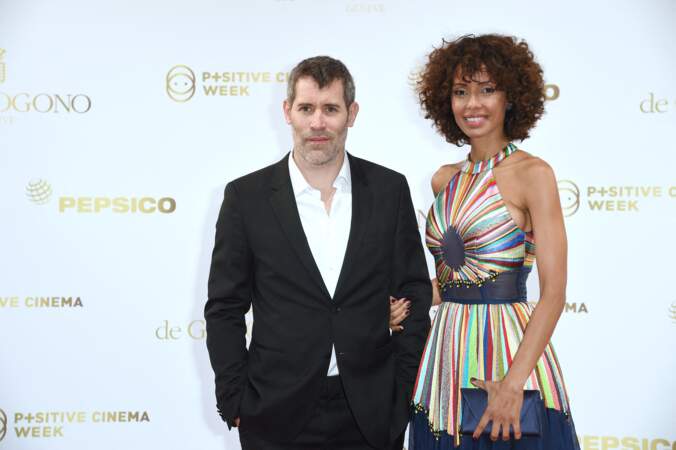 Jalil Lespert et Sonia Roland à la soirée du dîner de la Semaine du Cinema Positive, lors du 71ème Festival International de Cannes, le 14 mai 2018. Le couple se sépare en octobre de la même année.