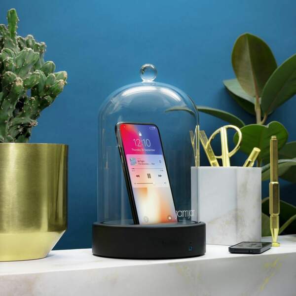 Cadeaux Folies : Couvercle de verre avec haut-parleur Bluetooth