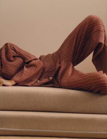 Pyjama tendance : plissé chez Zara