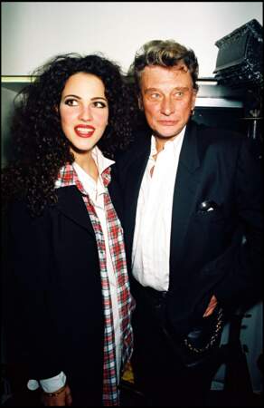 Linda Hardy, Miss France 1992, et Johnny Hallyday