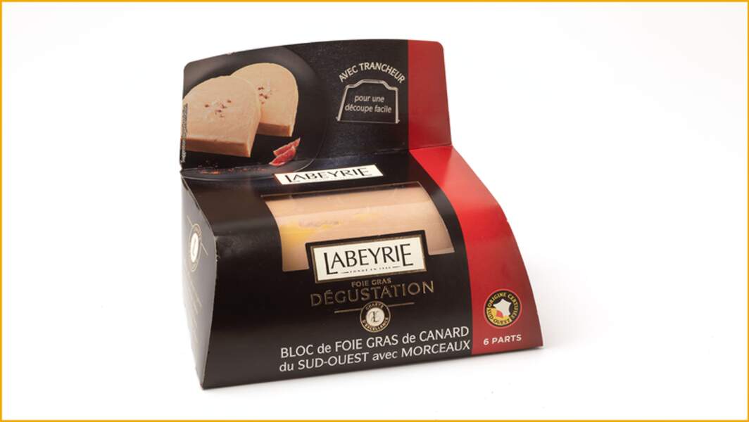 Bloc de foie gras de canard du Sud-Ouest avec morceaux - LABEYRIE