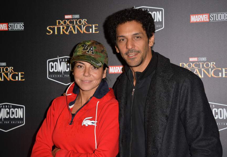 Tomer Sisley et Sandra Zeitoun à l'avant-première du film "Doctor Strange" à la Grande halle de la Villette