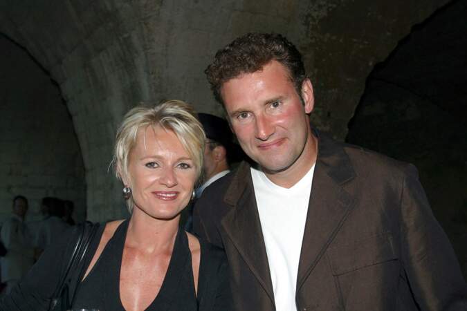 Sophie Davant et Pierre Sled à la soirée du concours de pétanque des personnalités à Avignon, en 2002.