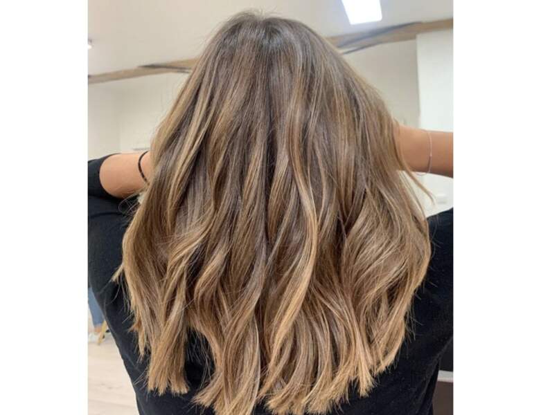 balayage blond leger