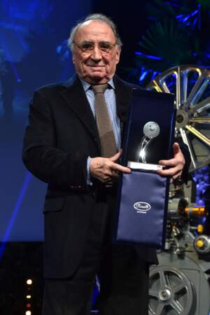 Claude Brasseur a reçu un prix pour l'ensemble de sa carrière, à la soirée de clôture du 13è Monte Carlo Film Festival de la Comédie, au Grimaldi Forum à Monaco, le 6 mars 2016.