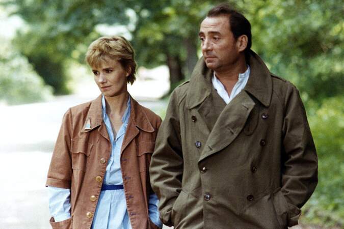 Miou Miou et Claude Brasseur sur le tournage du film "Josepha", en 1982.