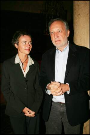 Alexia Stresi et son mari François Berléand à la soirée "Ruinart Pierre Hermé", à Paris 
