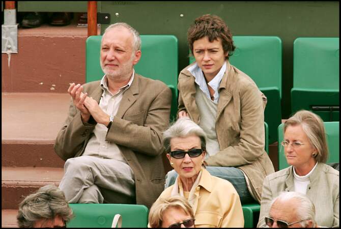 François Berléand et sa femme Alexia Stresi, À Roland Garros 