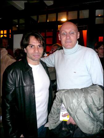 Christophe Dominici et Bernard Laporte pour la présentation du livre "À bout de bras" (janvier 2007)