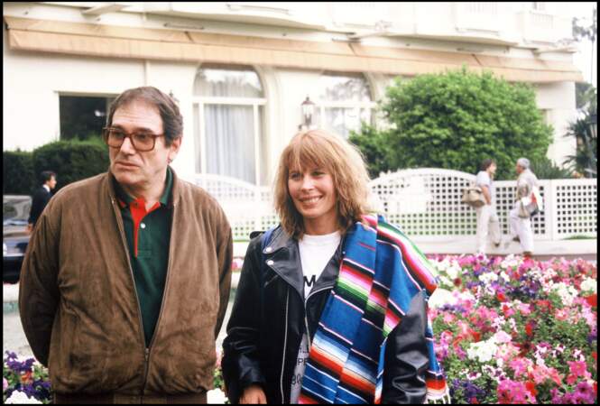 Robert Hossein et sa troisième épouse Candice Patou (1988)