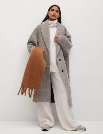 Mode grand froid : le manteau en laine texturé 