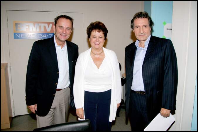 Frank Lanoux, Christine Boutin et Jean-Jacques Bourdin en 2008