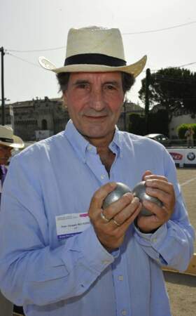 Jean-Jacques Bourdin au concours de pétanque d'Avignon en 2012