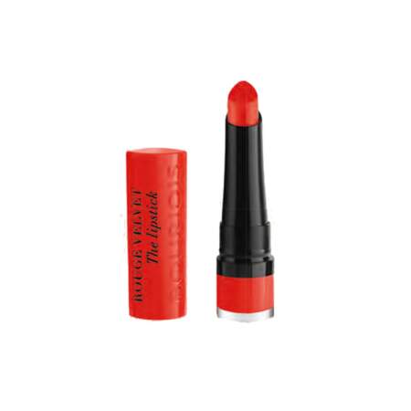 Rouge Velvet The Lipstick, Bourjois, stick, prix indicatif : 13,99 €