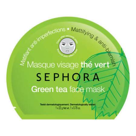 Masque Visage Tissu Effet Seconde Peau, Sephora, une unité, prix indicatif : 3,95 €
