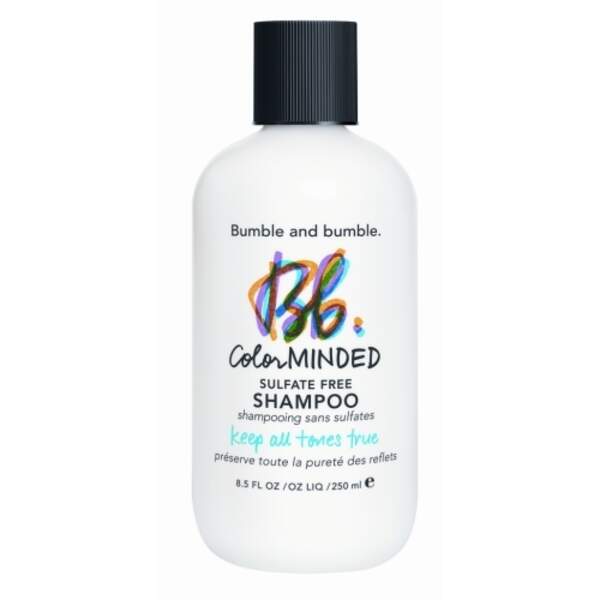 Color Minded - Shampoo Sans Sulfate, Bumble and Bumble, flacon 250 ml, prix indicatif : 32 €