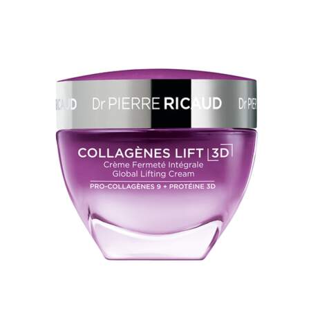 Collagènes Lift 3D - Crème Fermeté Intégrale, Dr Pierre Ricaud, pot 40 ml, prix indicatif : 49,90 €