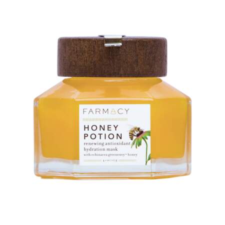 Honey Potion Masque Hydratant Antioxydant, Farmacy, pot 117g, prix indicatif : 34,90 €