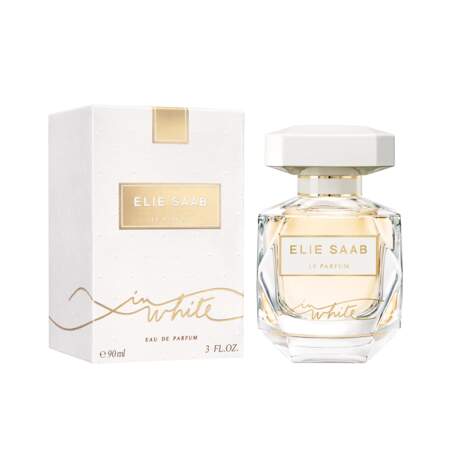 Eau de Parfum In White, Elie Saab, 100 ml, prix indicatif : 86€